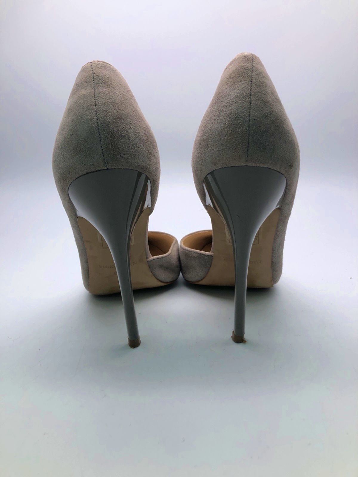 Office London Grey High Heel D'Orsay Pumps EU 39