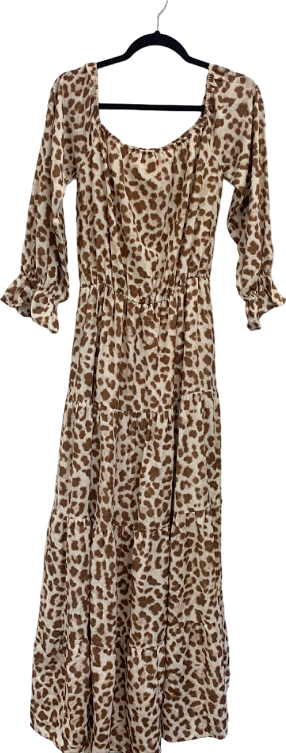 Minni Leopard Print Maxi Dress S