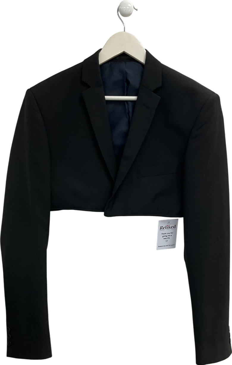 Black Cropped Blazer UK S/M