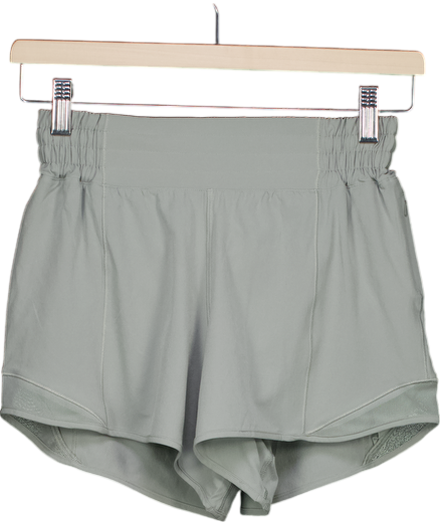Lululemon Sage Green Runner Shorts UK 8