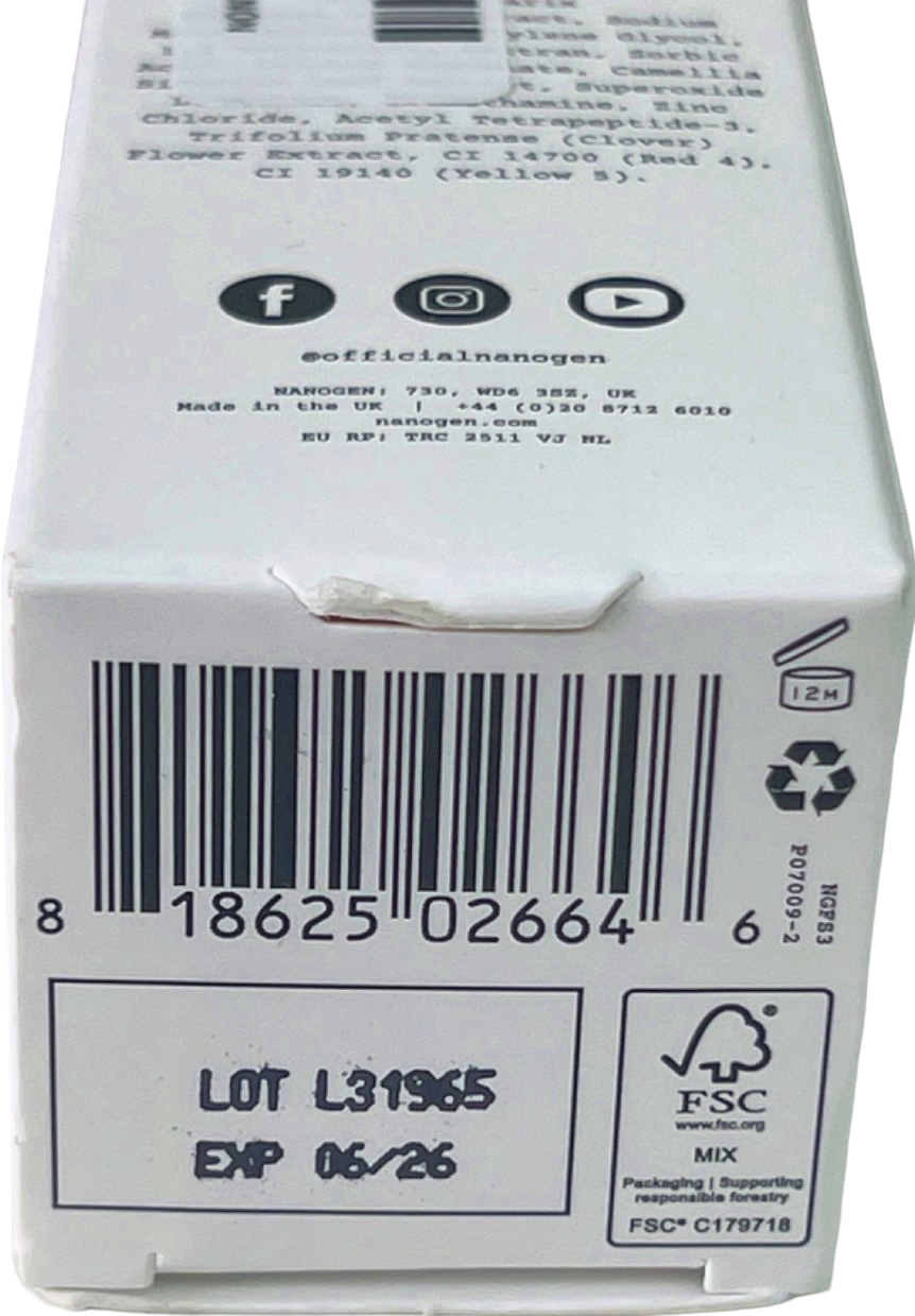 Nanogen Serum Unisex Hair Growth Factor Treatment  30 mL