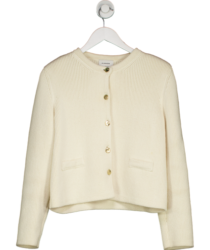 almada label Cream 100% Organic Cotton Nova Cardigan UK S