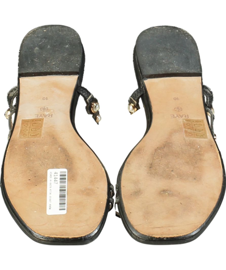 Raye Black Pearl Detail Sandal UK 8 EU 41 👠