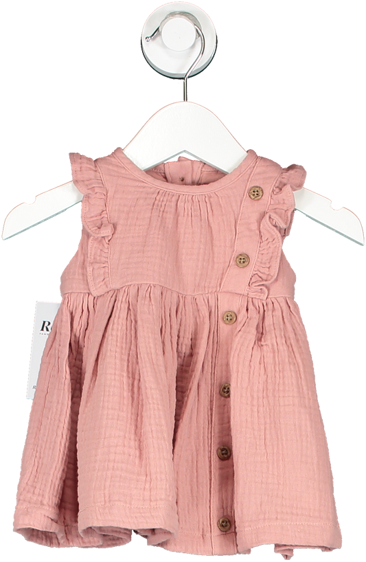Mamas & Papas Pink Woven Dress - Up To 1 Month Newborn