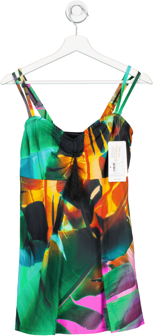 ULLA POPKEN Multicoloured Print Swim Dress Swimsuit BNWT UK 16