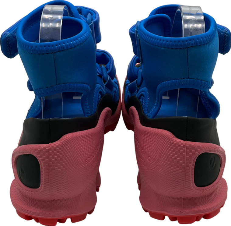 ecco Blue Boom C-trail W Leather High Top Trainer UK 4 EU 37 👠