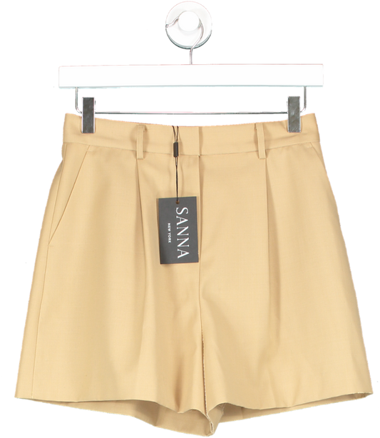 Sanna New York Beige Tailored Shorts UK 8