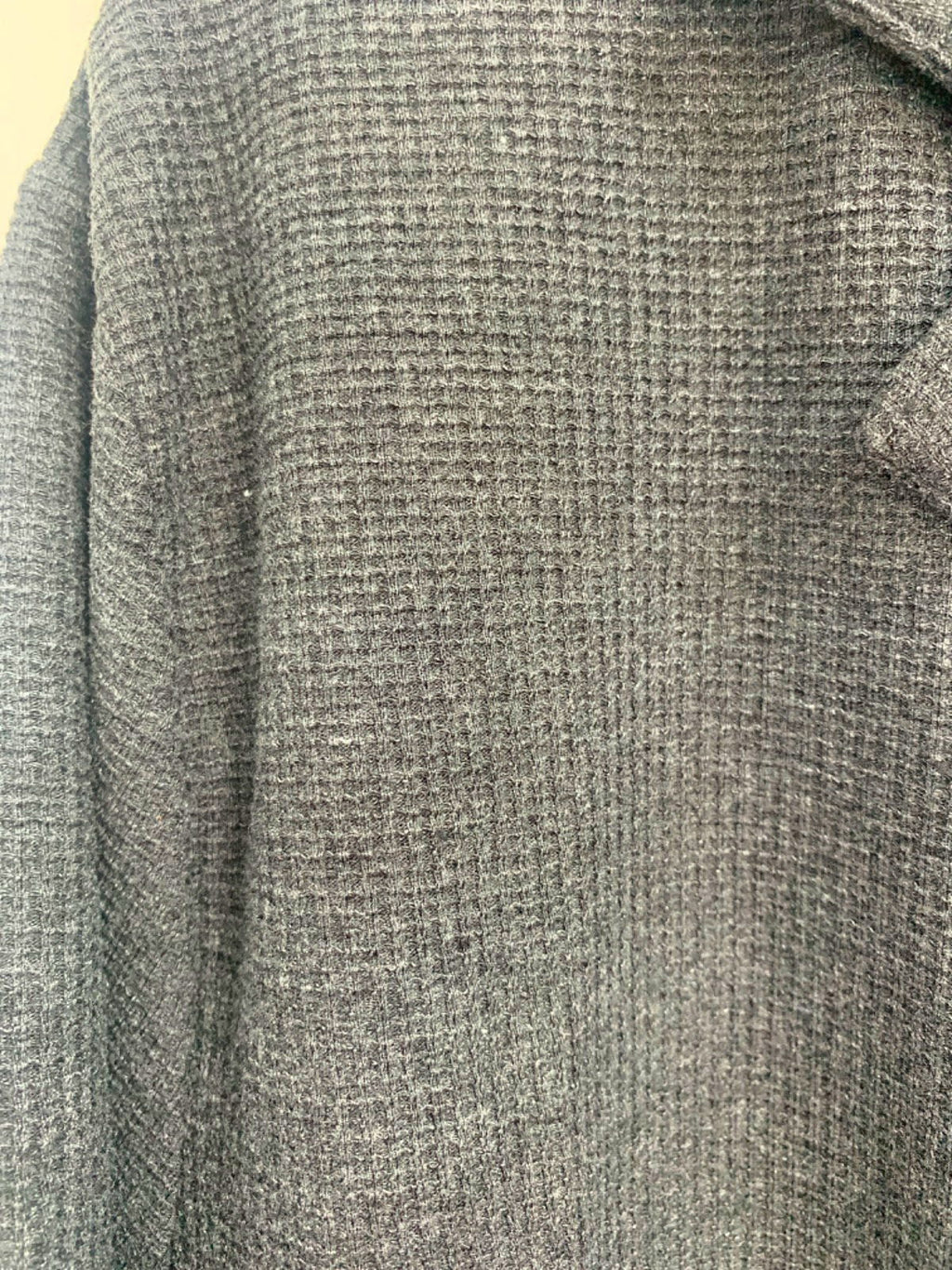 ASOS Grey Waffle Button Down Shirt UK S