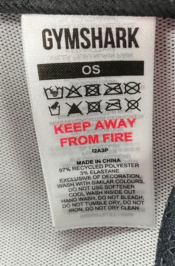 gymshark Black Sharkhead Cap One Size