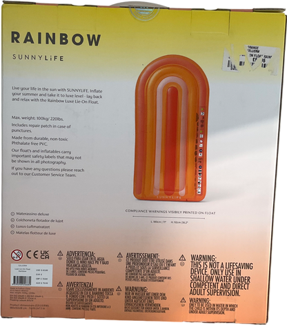 SunnyLife Luxe Lie on Rainbow Float