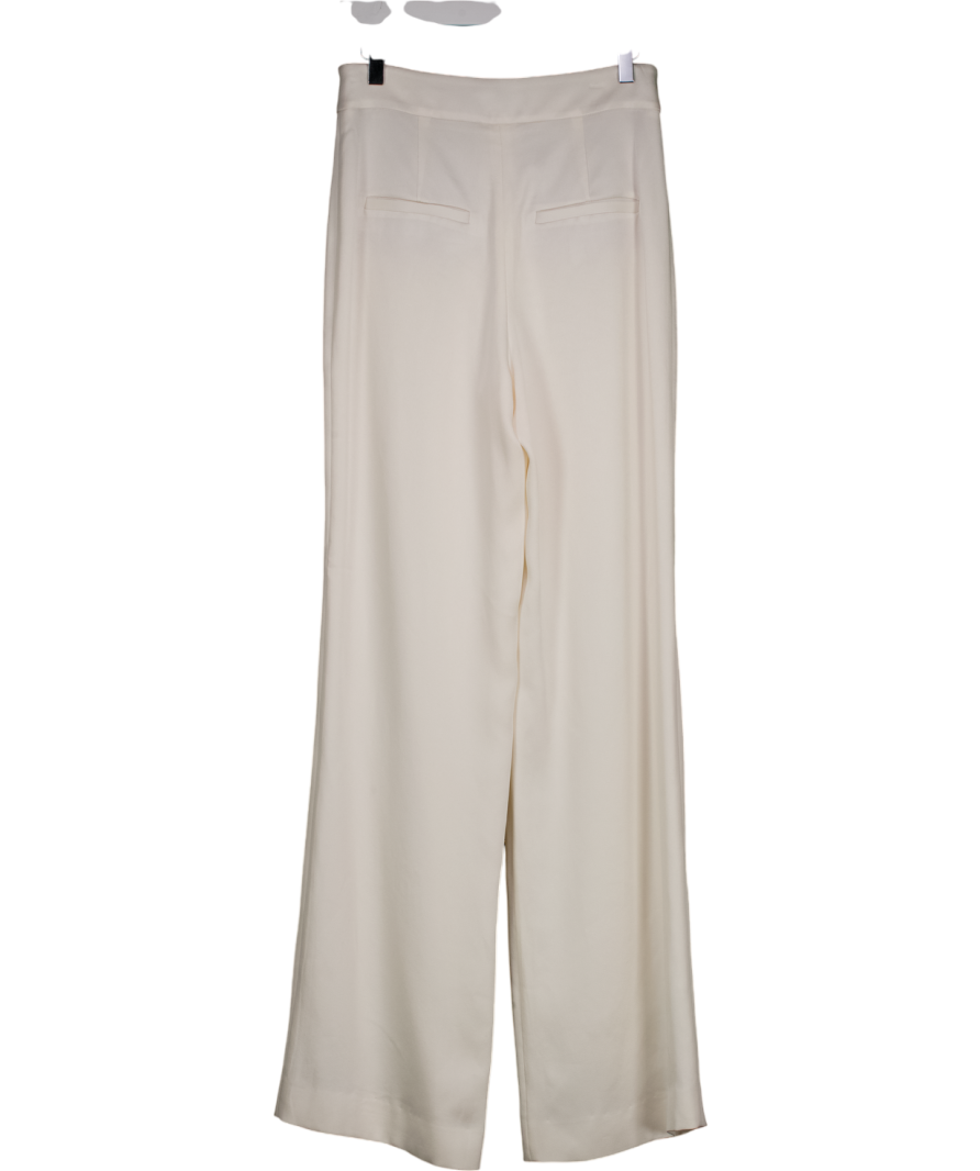 Veronica Beard White Robinne Wide-leg Trousers US4 UK 8
