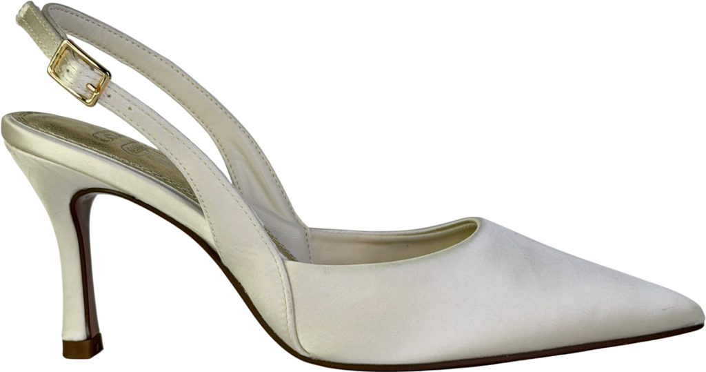 ASOS Cream Samber Slingback Stiletto Heels UK 5 EU 38 👠