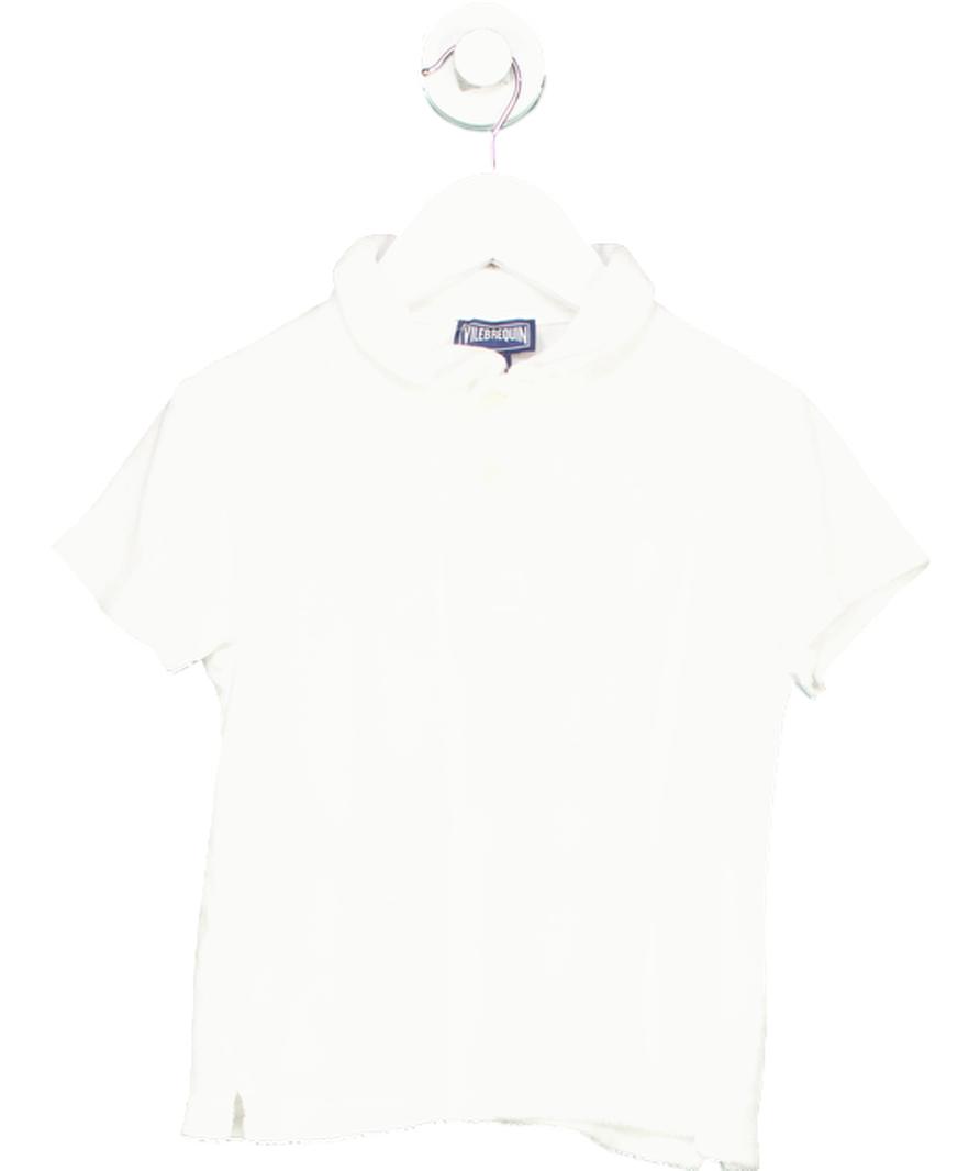 Vilebrequin White Towelling Polo Shirt 6 Years