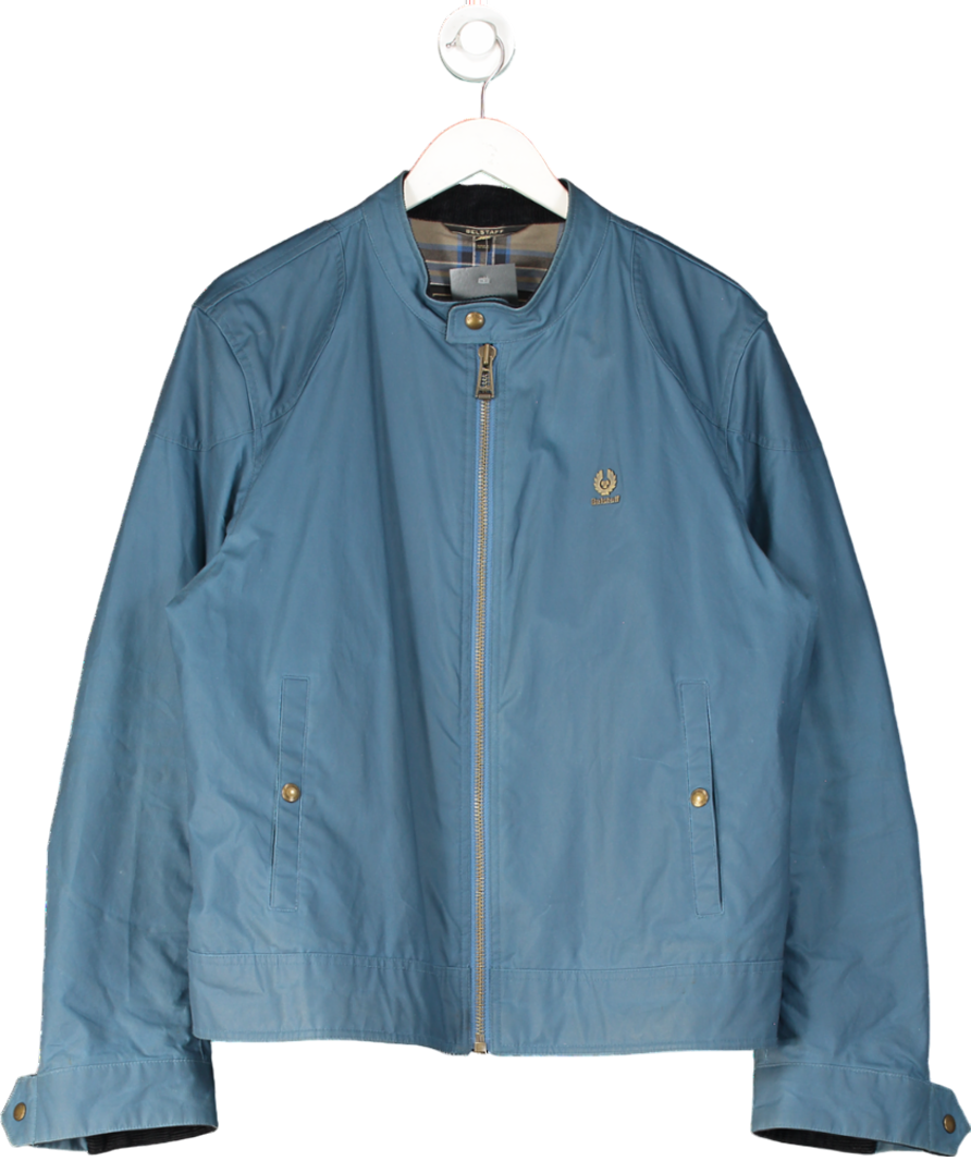 Belstaff Blue Waxed Kelland Jacket UK XL