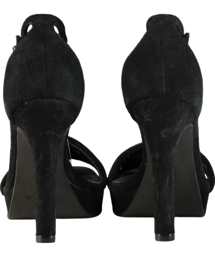 Carvela Black Suede Heeled Sandals UK 4 EU 37 👠