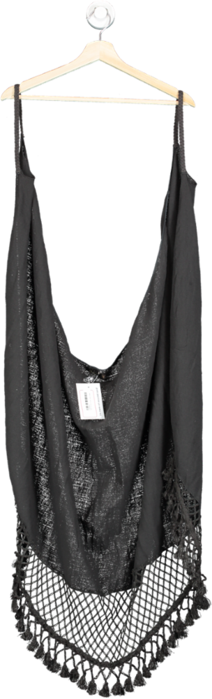 Thakila Black Boho Chic Dress S/M