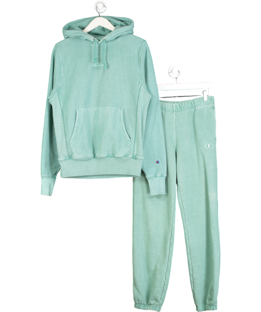 Champion 2-piece Green Logo Hoodie And Jogger Set UK S