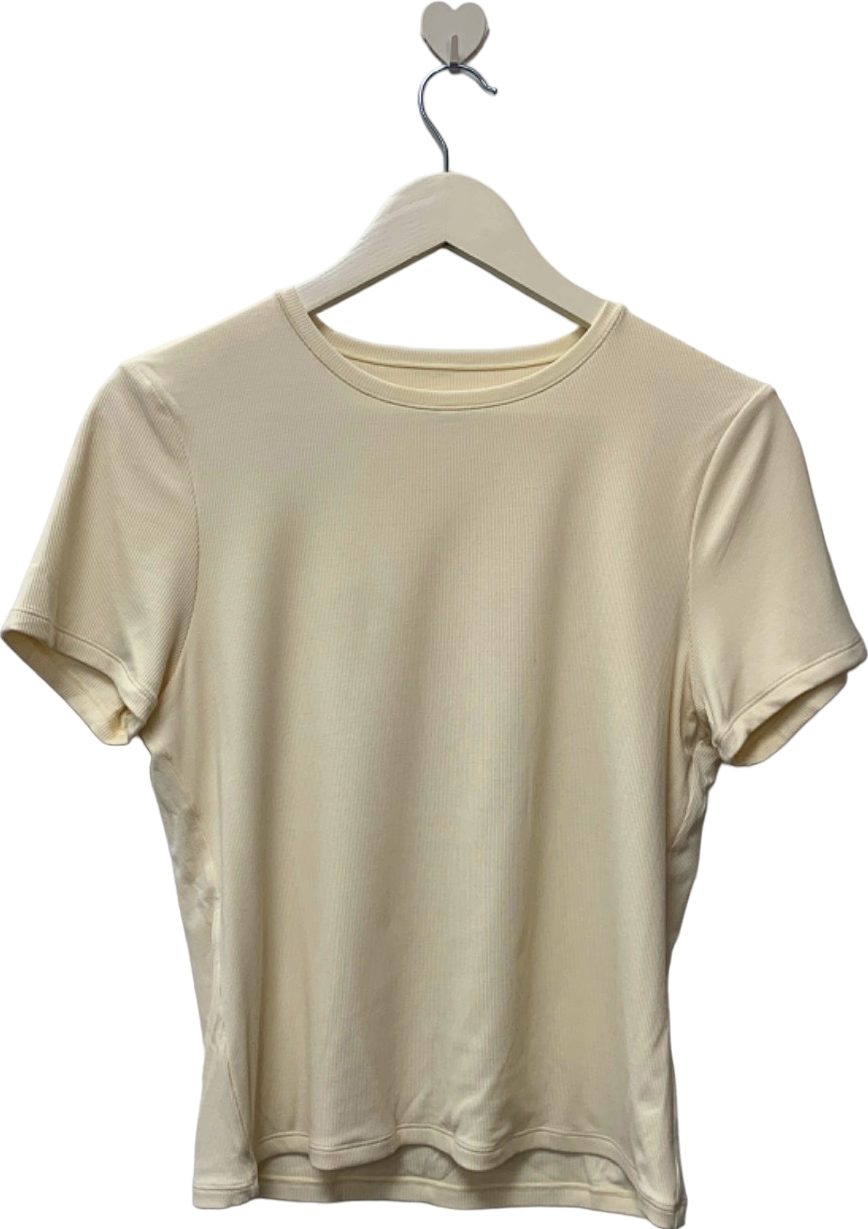 T/ALA Cream Short Sleeve Top UK XL