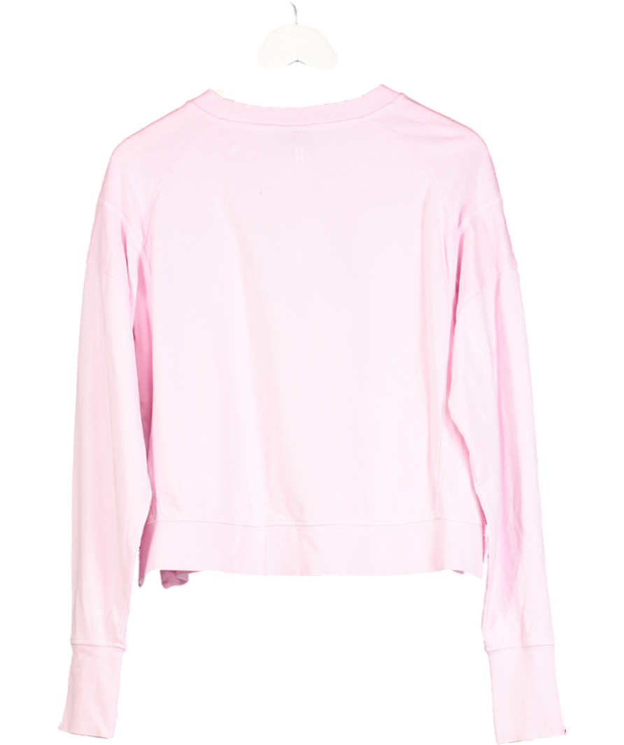 Sweaty Betty Pink After Class Crop Sweatshirt UK S