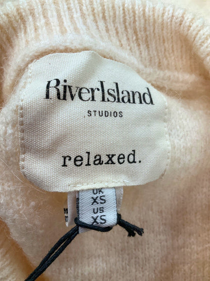 River Island Cream Relaxed Jumper UK XS