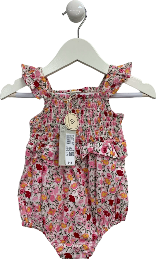 River Island Pink Floral Rustic Retreat Romper 0-3 Months