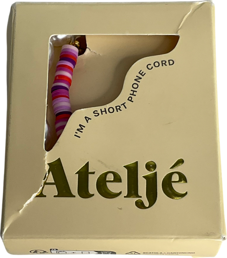 atelje Multicoloured Phone Cord Short - Daydream One Size