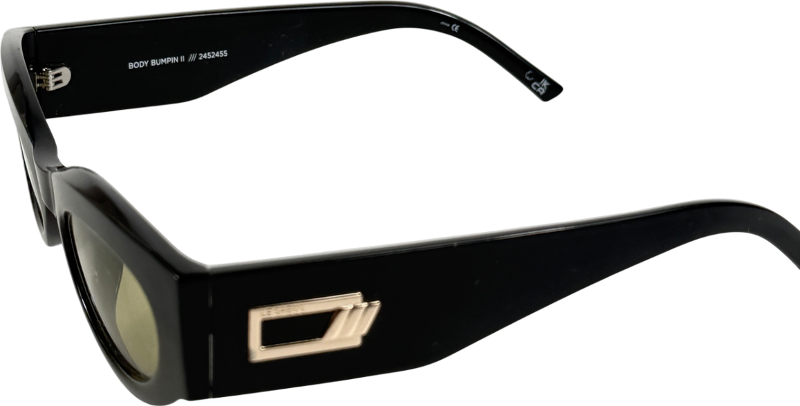 Le Specs Body Bumpin II Black Olive Mono Sunglasses