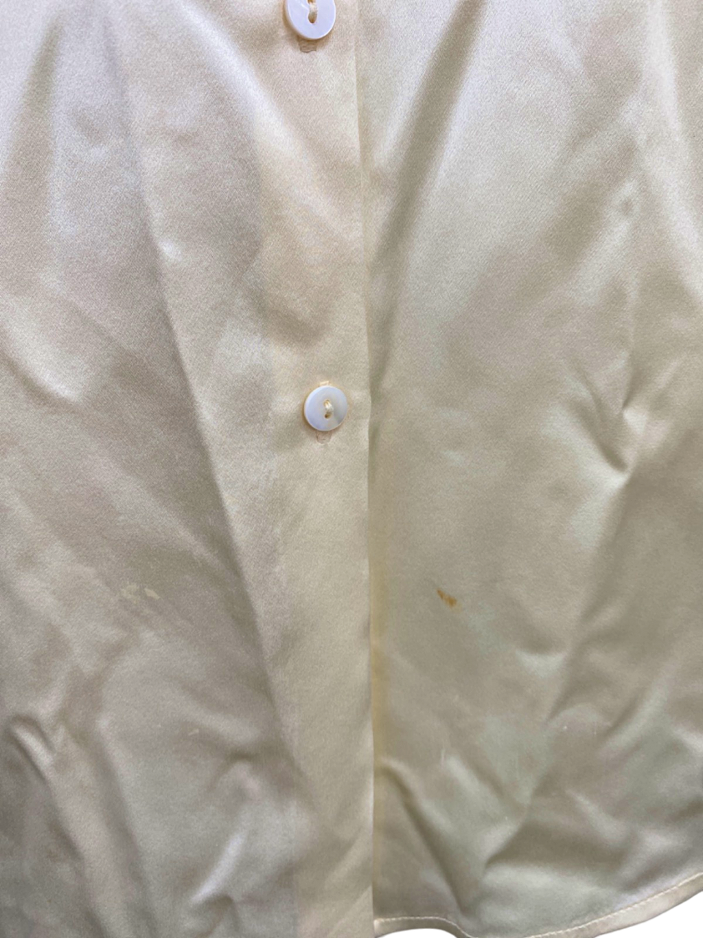 LilySilk Cream Classic Silk Shirt UK Size 10