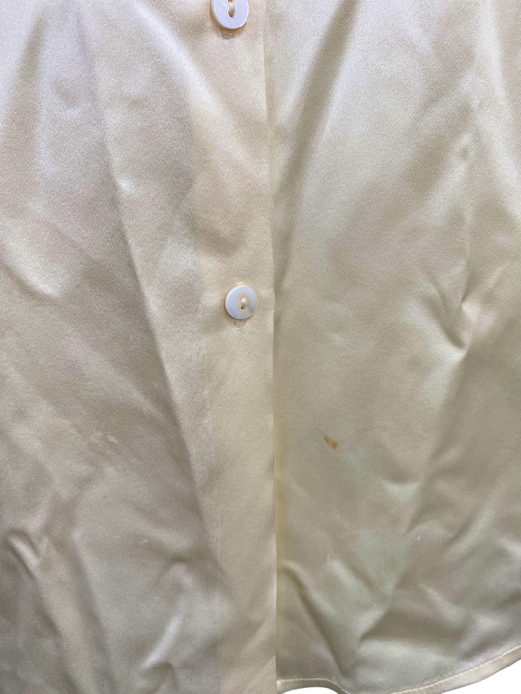 LilySilk Cream Classic Silk Shirt UK Size 10