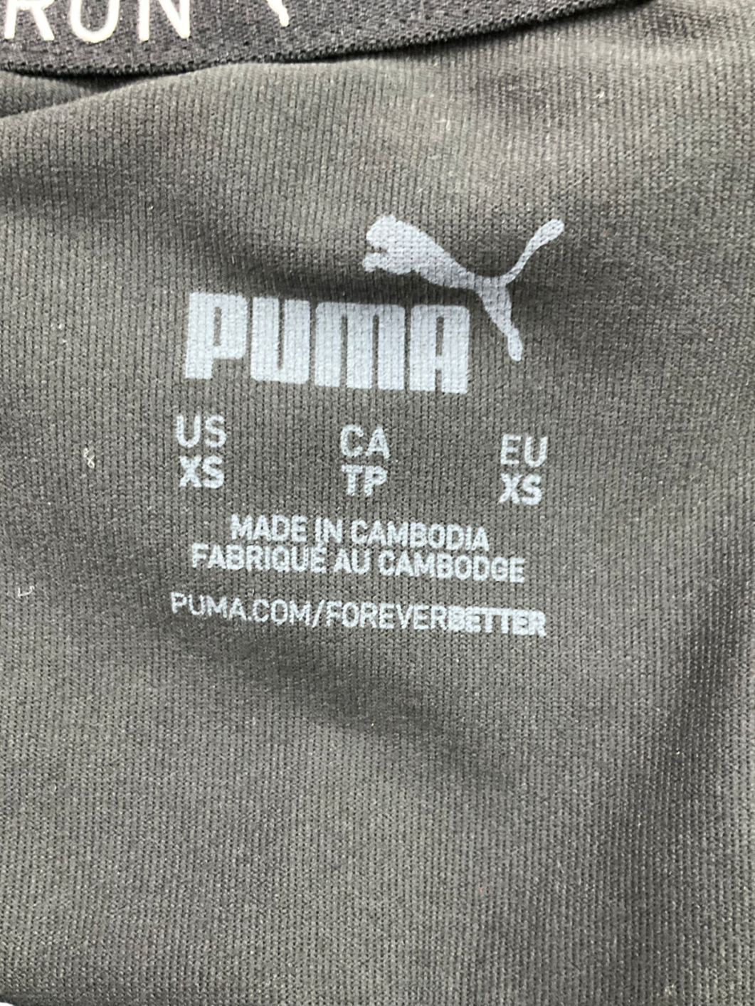 Puma 1/4 Zip Sweatshirt In Black UK XS