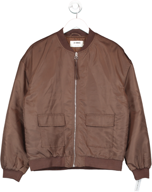 4th & Reckless Brown Bomber Jacket UK 8