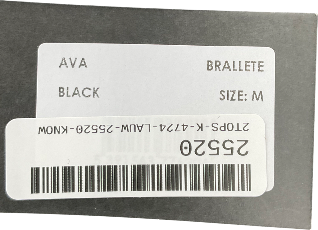4th Arq Black Ava Bralette UK M