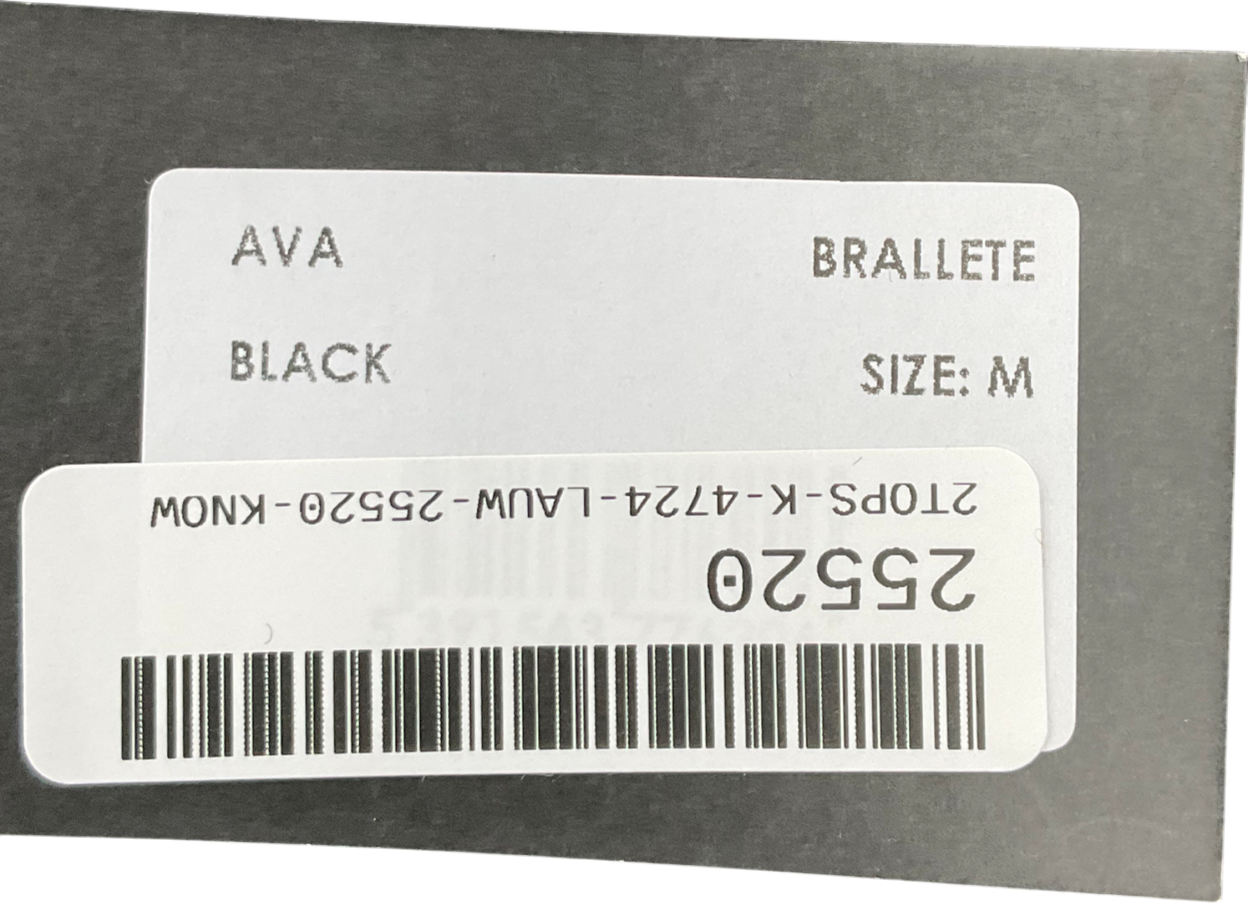 4th Arq Black Ava Bralette UK M