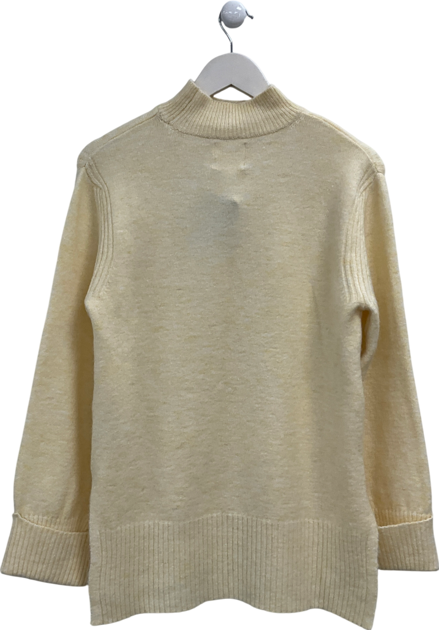 River Island Yellow Side Split Jumper UK XS