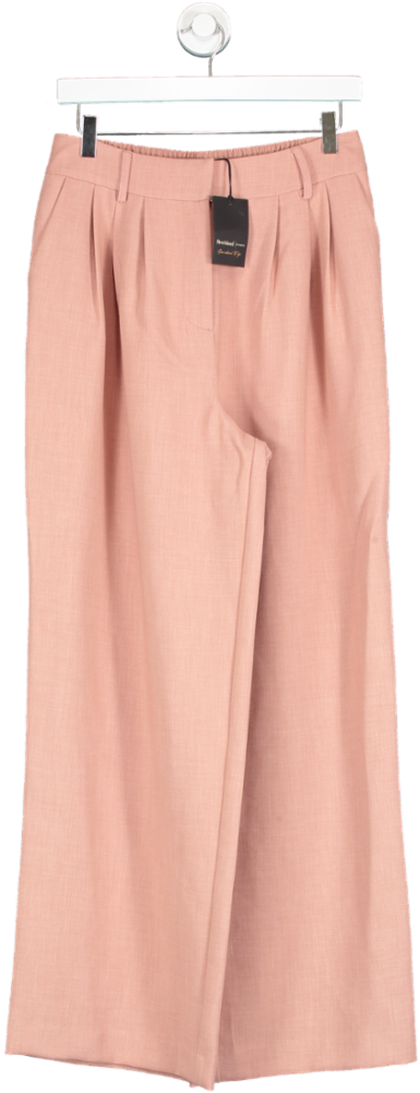 River Island Pink Pleated Wide Leg Trousers UK 10