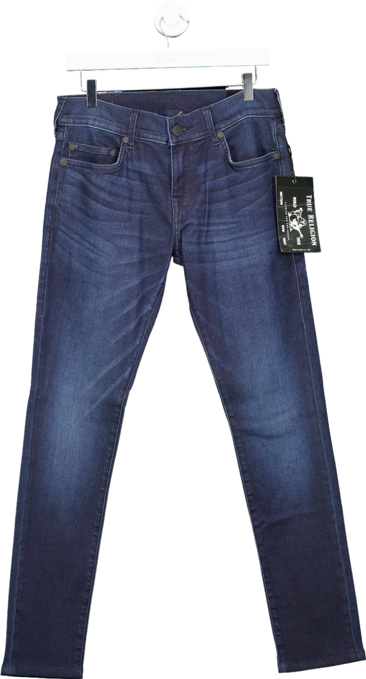 True Religion Blue Rocco No Flap Jeans UK 29W