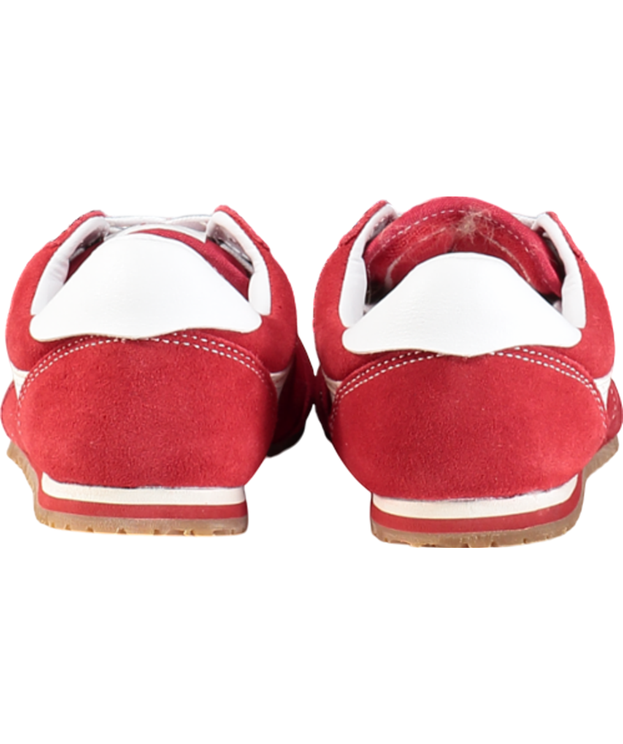 VANS Red Super Lowpro Retro Trainers UK 4.5 EU 37.5 👠