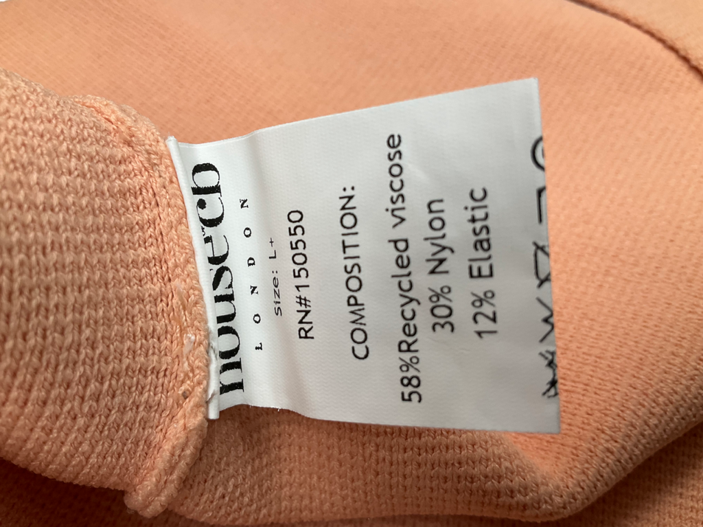 House of CB Orange Sleeveless Knitted Dress UK XL