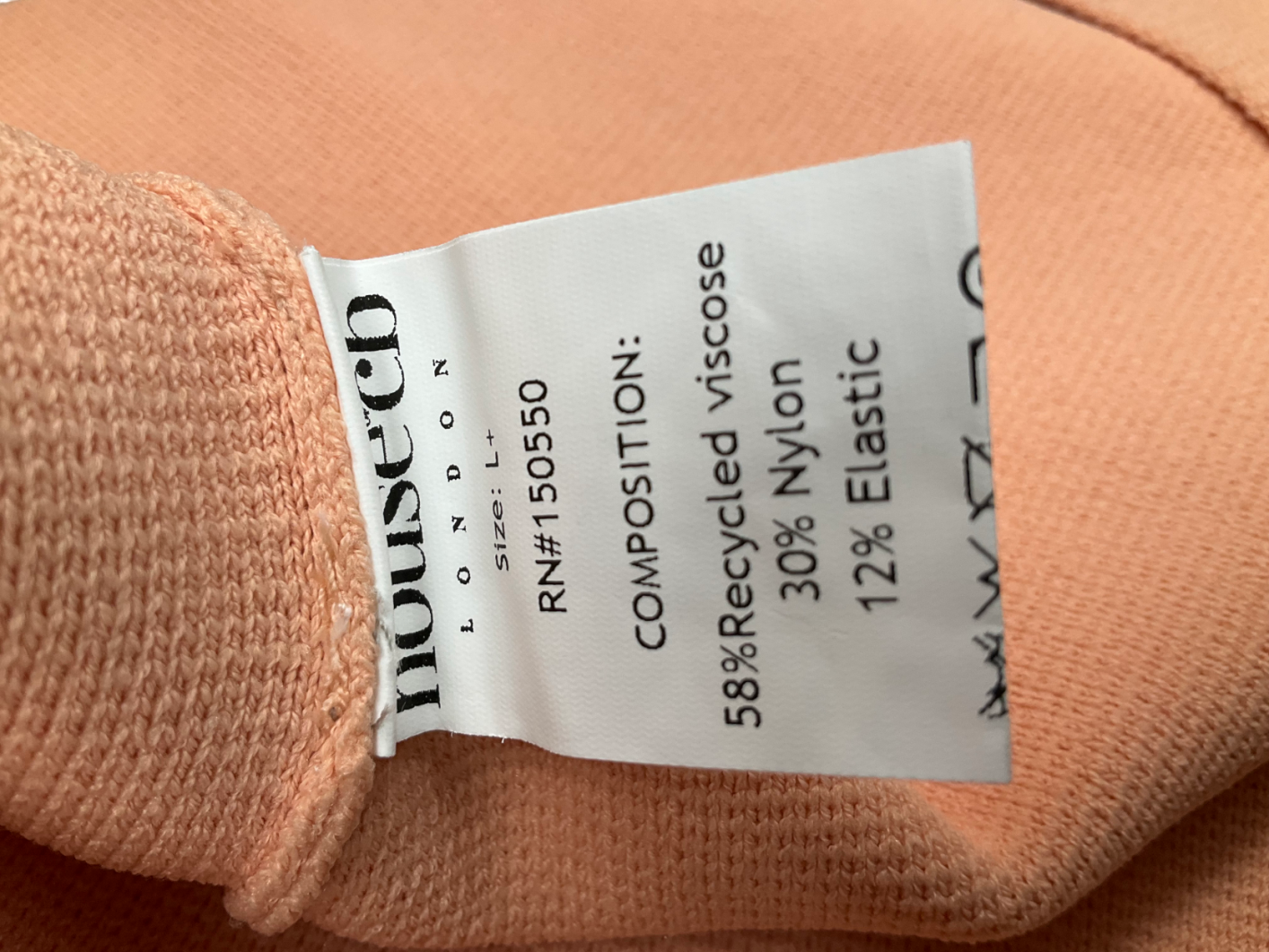 House of CB Orange Sleeveless Knitted Dress UK XL