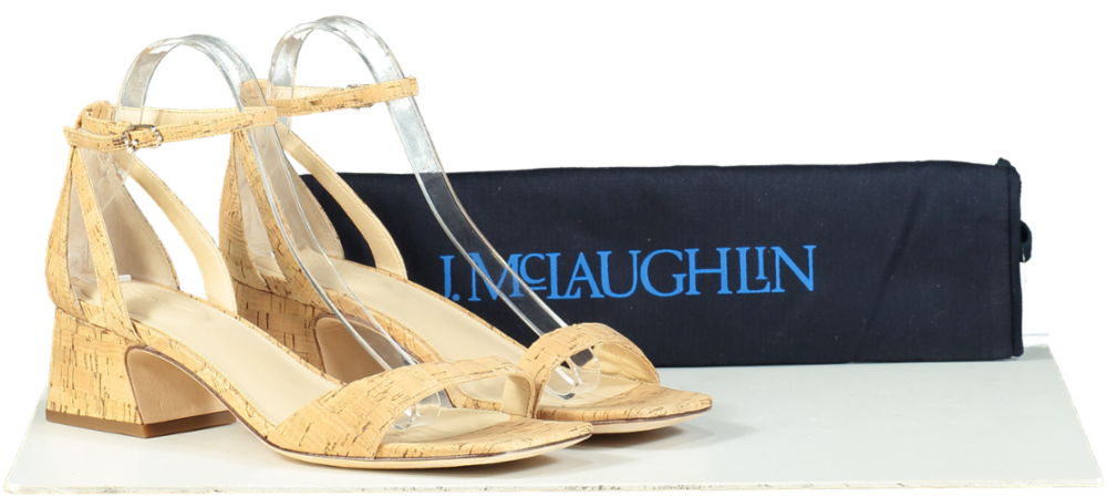 J.McLaughlin Beige Cork Sandals UK 7 EU 40