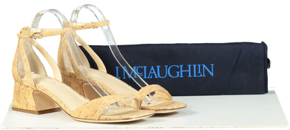 J.McLaughlin Beige Cork Sandals UK 7 EU 40