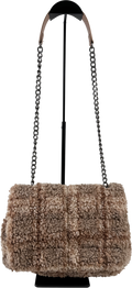 ZARA Cream Faux Fur Shearling Bag
