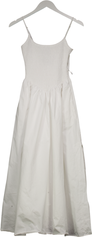 DISSH Milano White Cotton Midi Dress UK 6