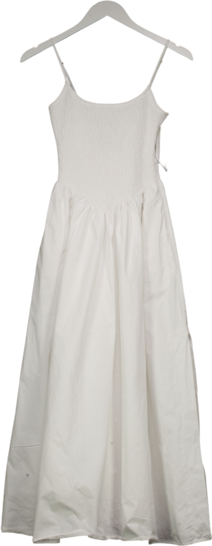DISSH Milano White Cotton Midi Dress UK 6