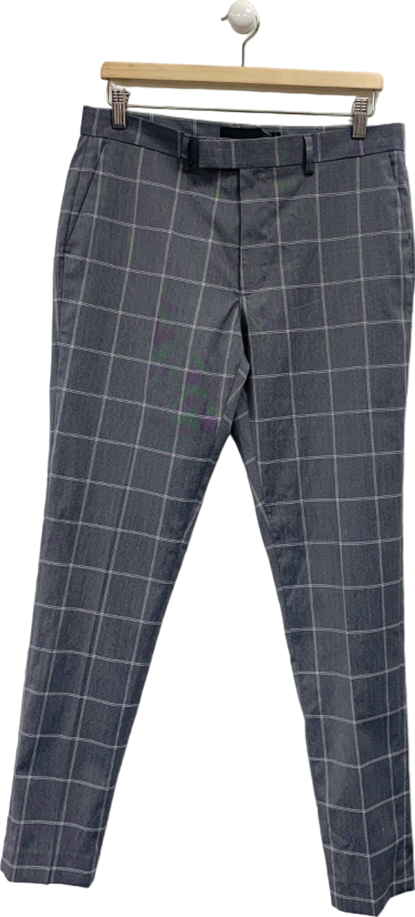 ASOS Grey Check Trousers W32