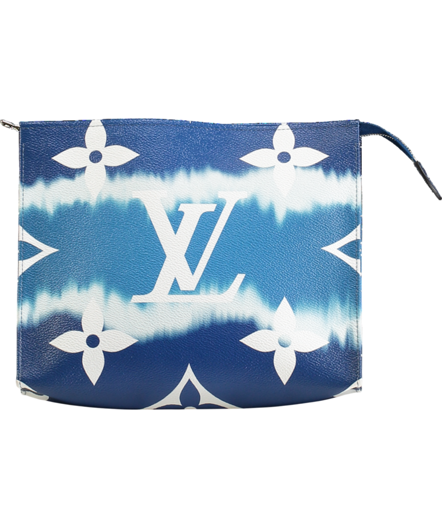 Louis Vuitton Blue 2020 Monogram Escale Pouch 26 Clutch