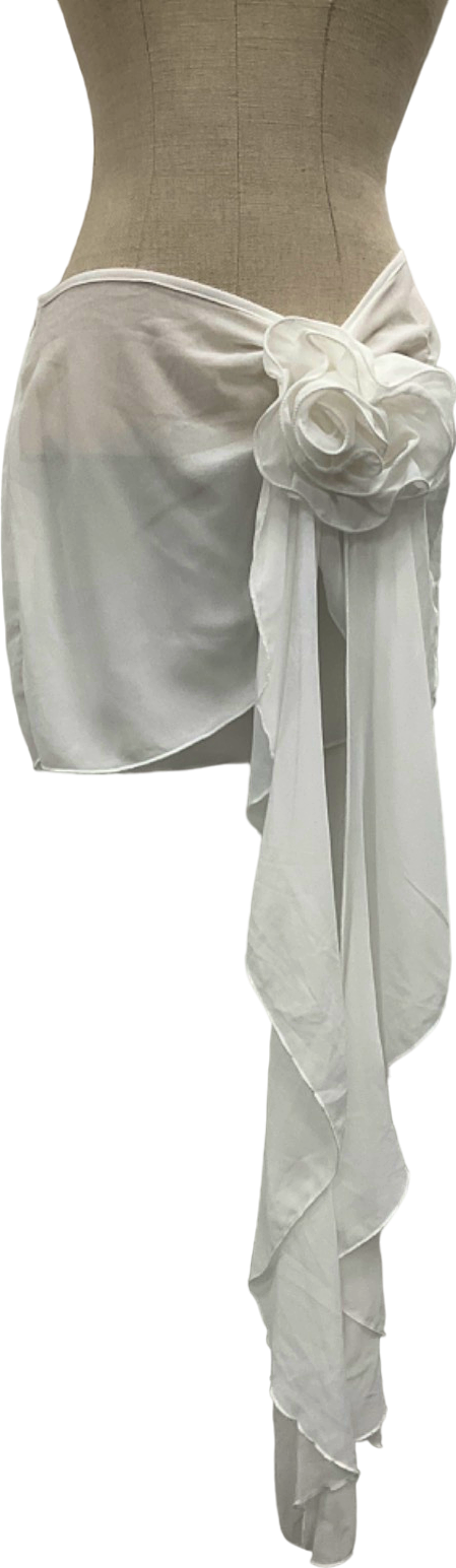 PrettyLittleThing White Sarong UK 6