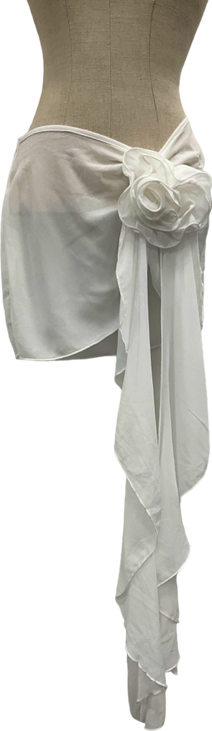 PrettyLittleThing White Sarong UK 6