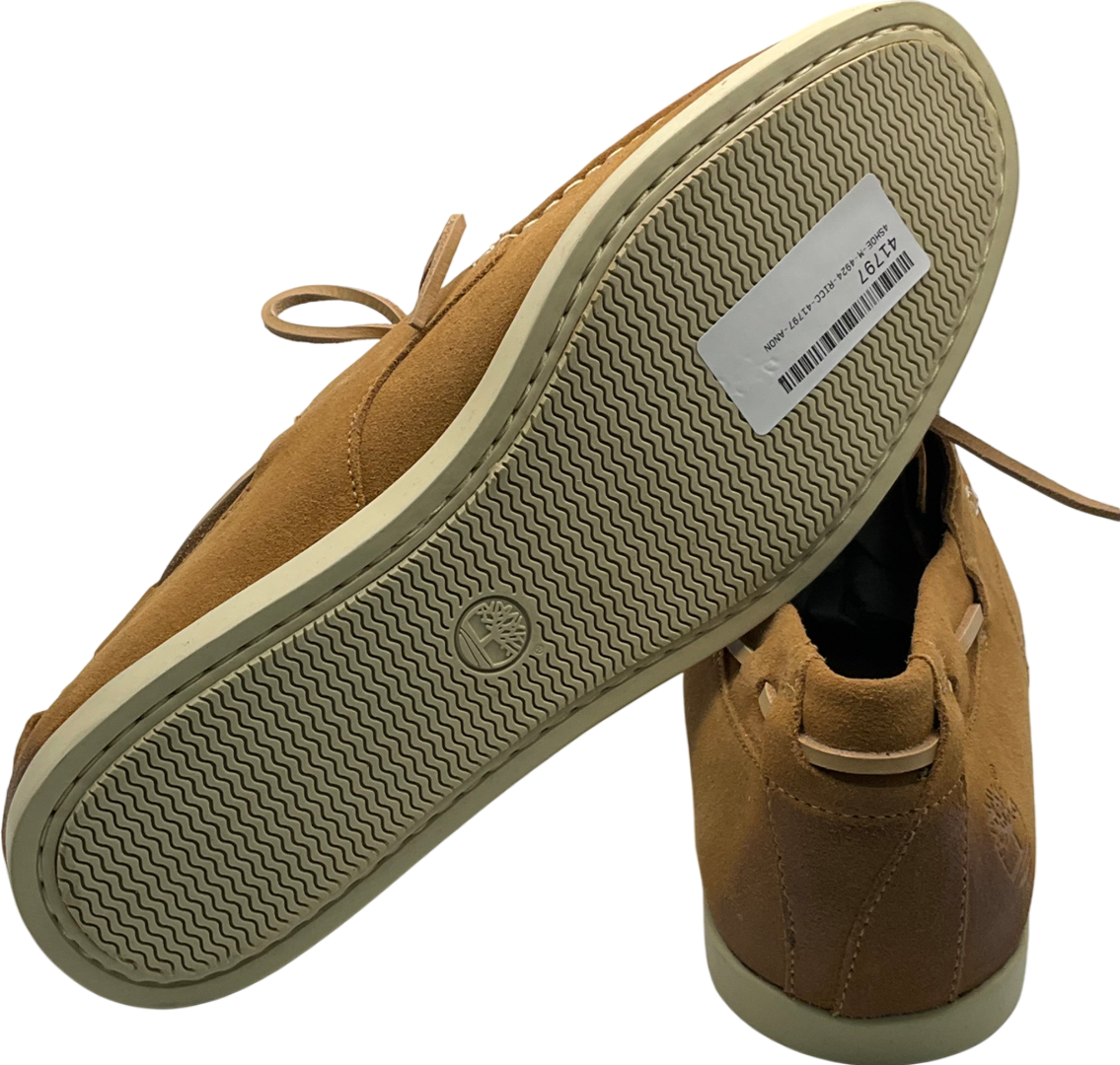 Timberland Nude Suede Boat Shoes UK 10 EU 44 👞