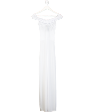 Amelie Teje White Jolie Sheer Gown UK XS